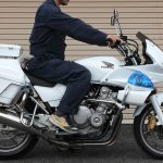CB400白バイレプリカハンドル乗車