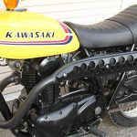 250TR（BJ250F）用　左出しバイソンマフラー取付イメージ