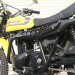 250TR（BJ250F）用　左出しバイソンマフラー取付イメージ