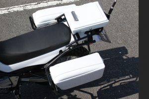 SEROWセロー用リアバンパーステー（メッキ）＆BOXセット